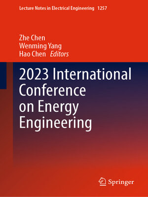 cover image of 2023 International Conference on Energy Engineering